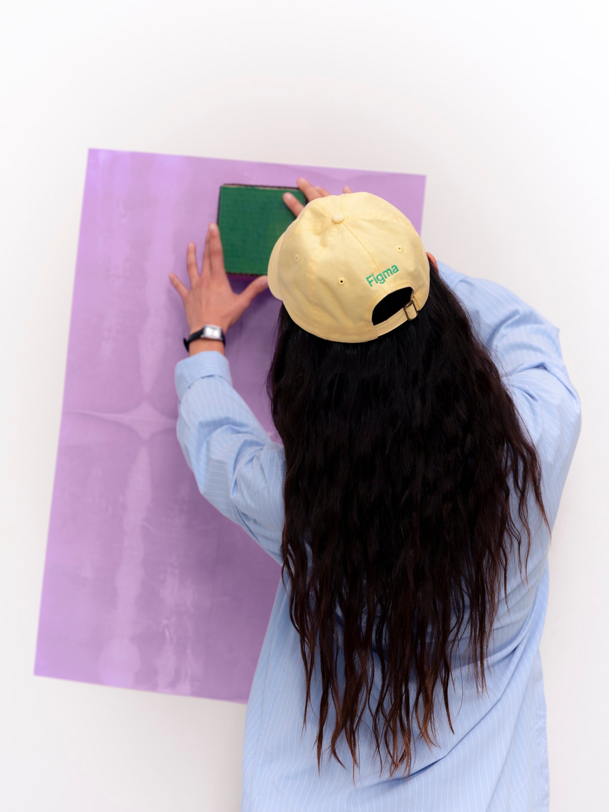Clock in cap