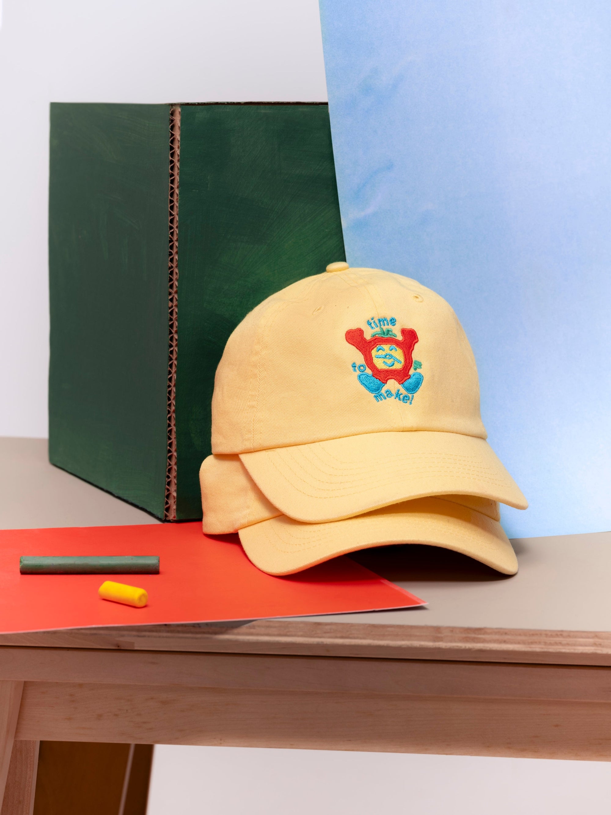 Clock in cap