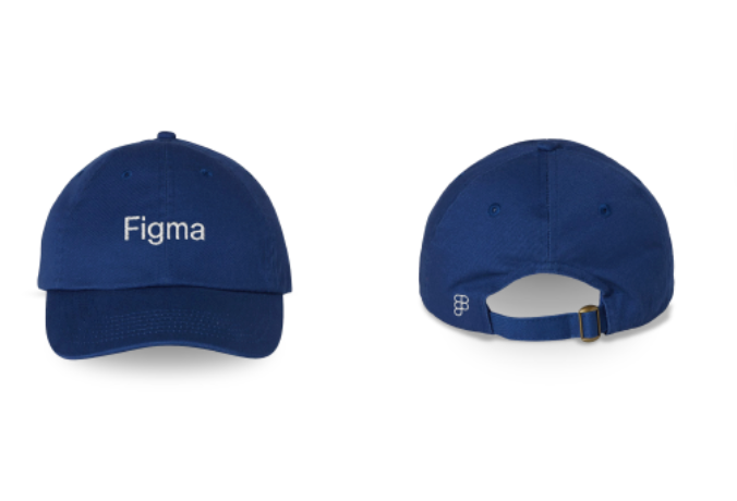 Figma Wordmark Hat Navy